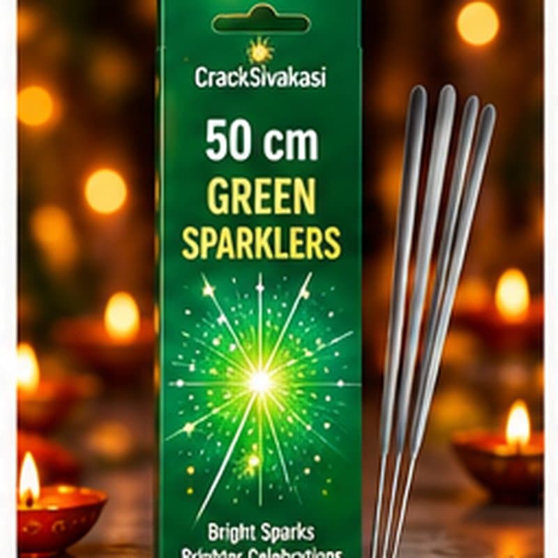 50cm Green Sparklers