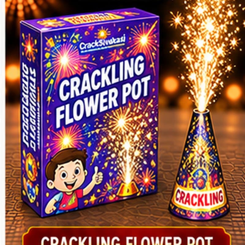 Crackling Flower Pot