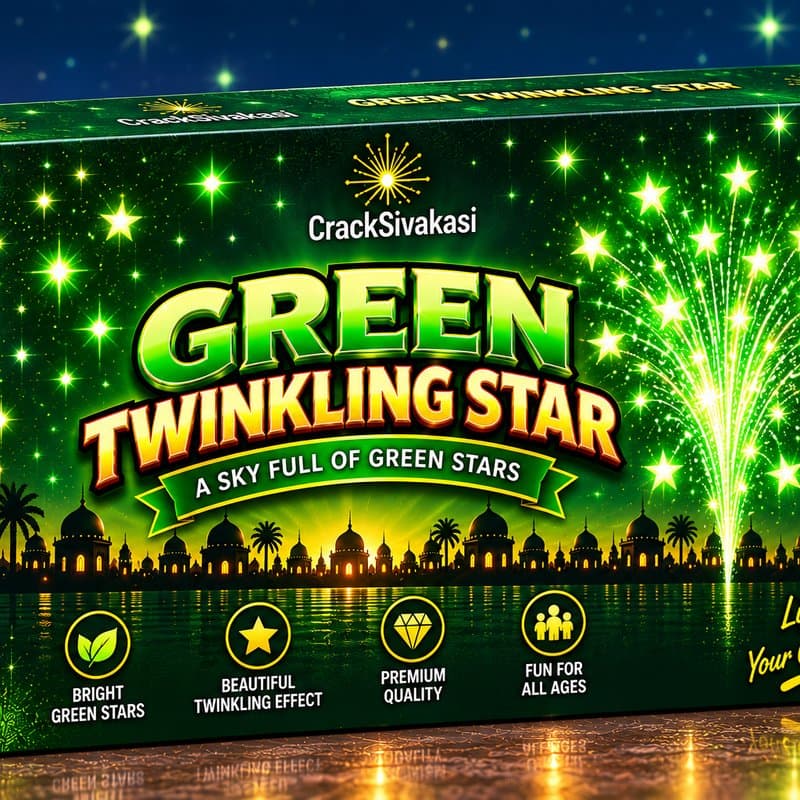 Green Twinkling Star