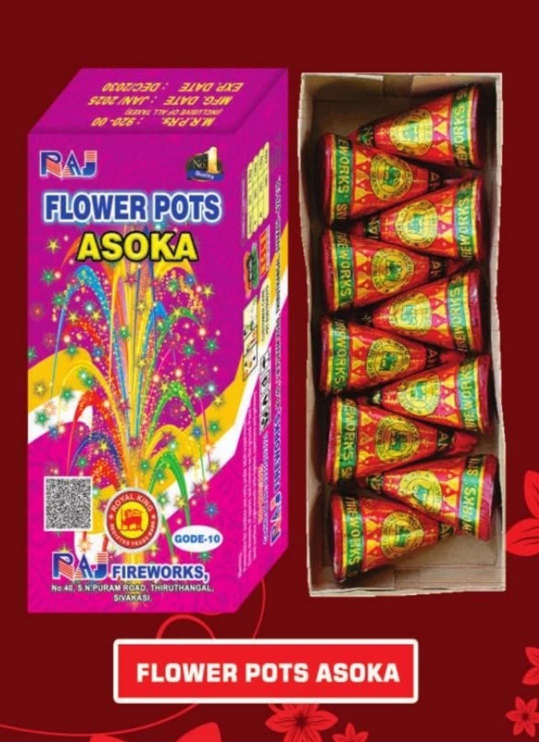 Flower Pots Asoka (10 Pcs)