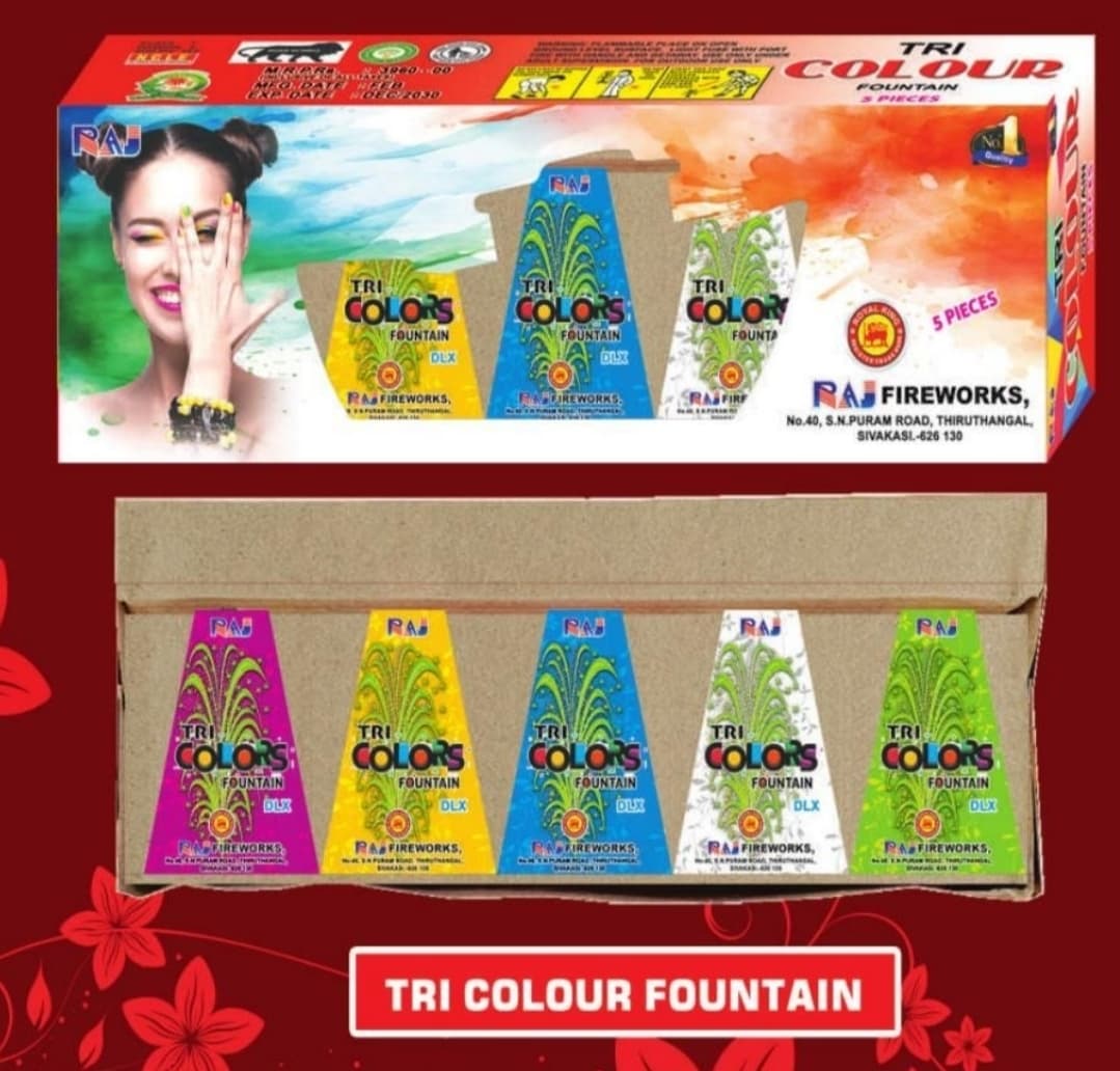 Tri Colour Fountain (5 Pcs)