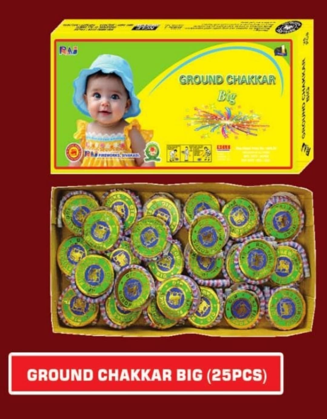 Ground Chakkar Big (25 Pcs)