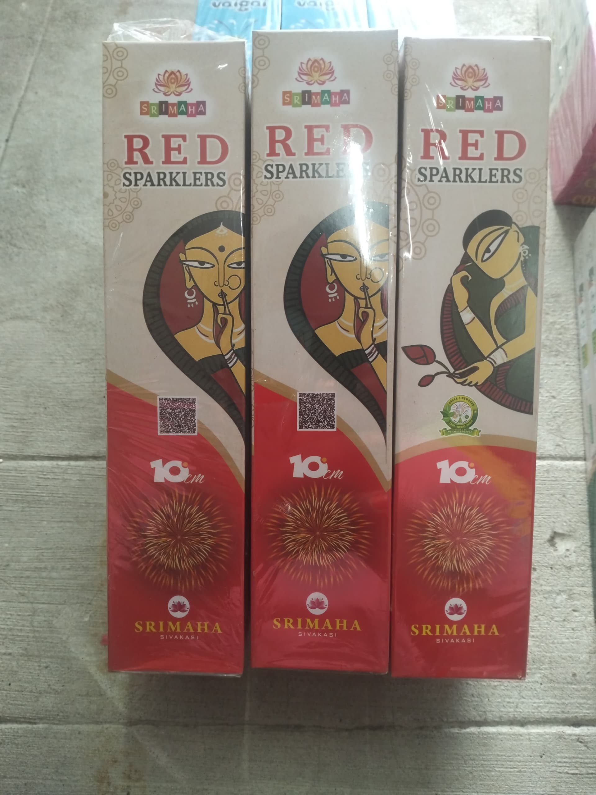 10 CM RED SPARKLERS