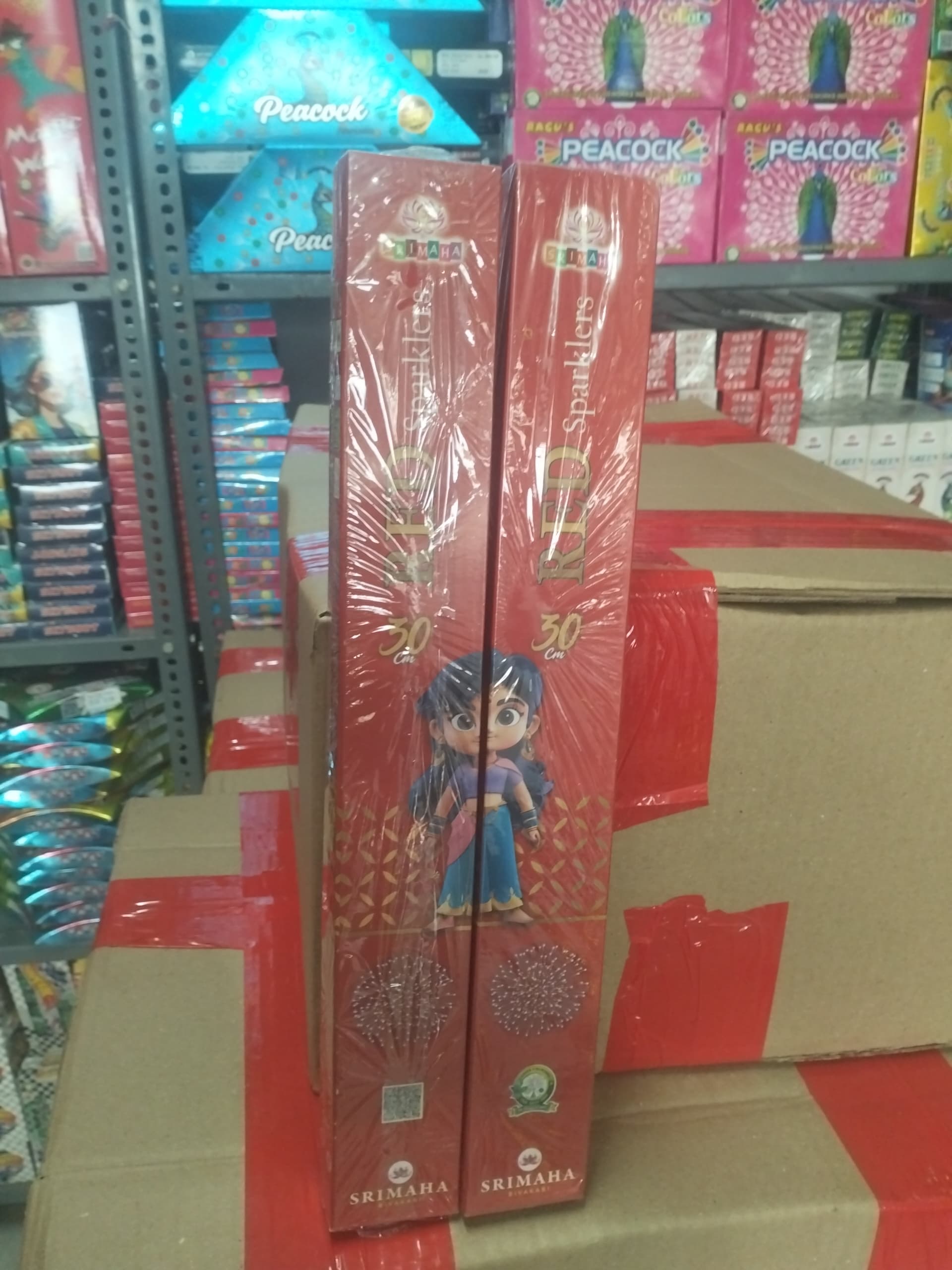 30 CM RED SPARKLERS