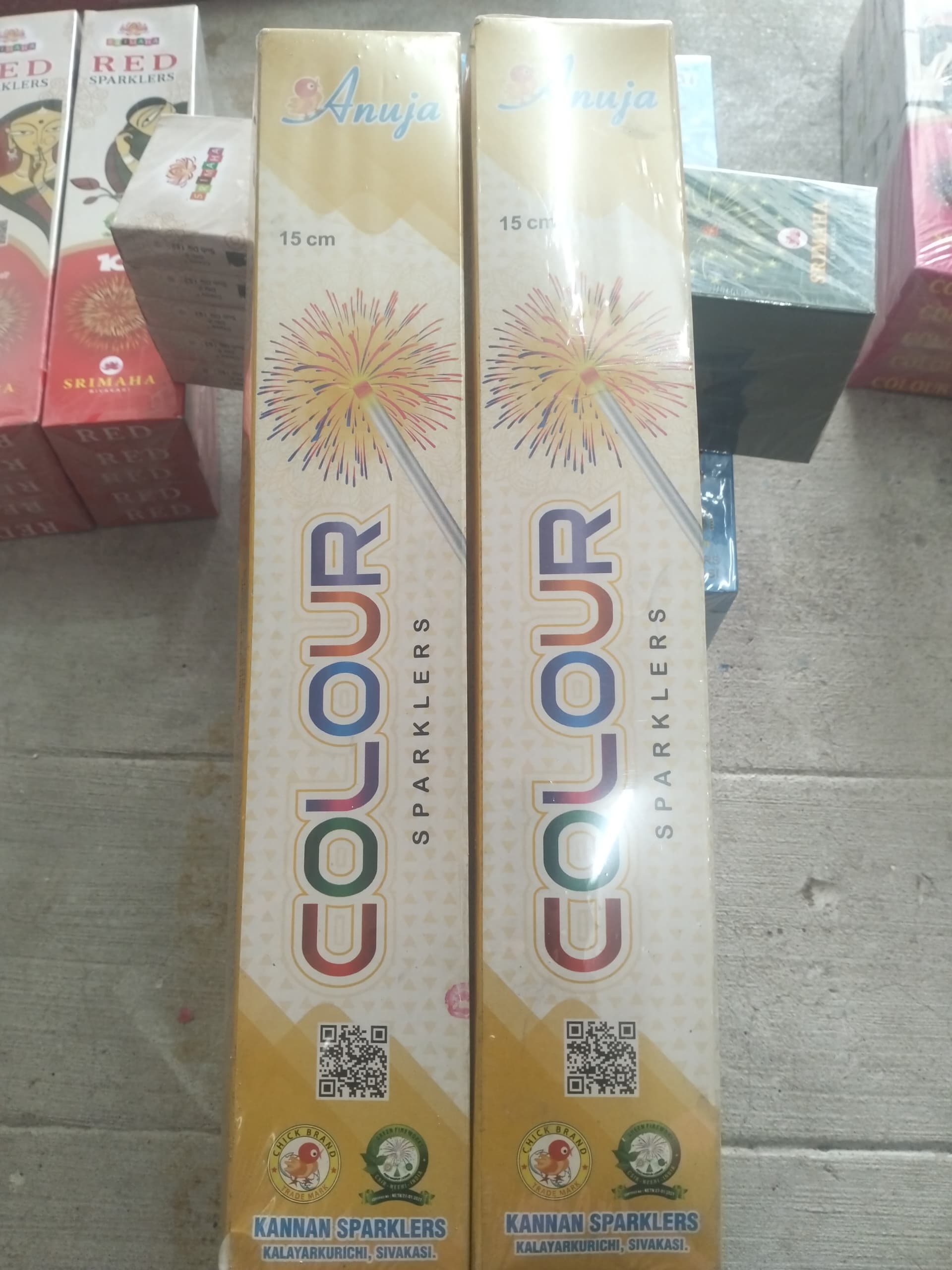 15 CM COLOUR SPARKLERS