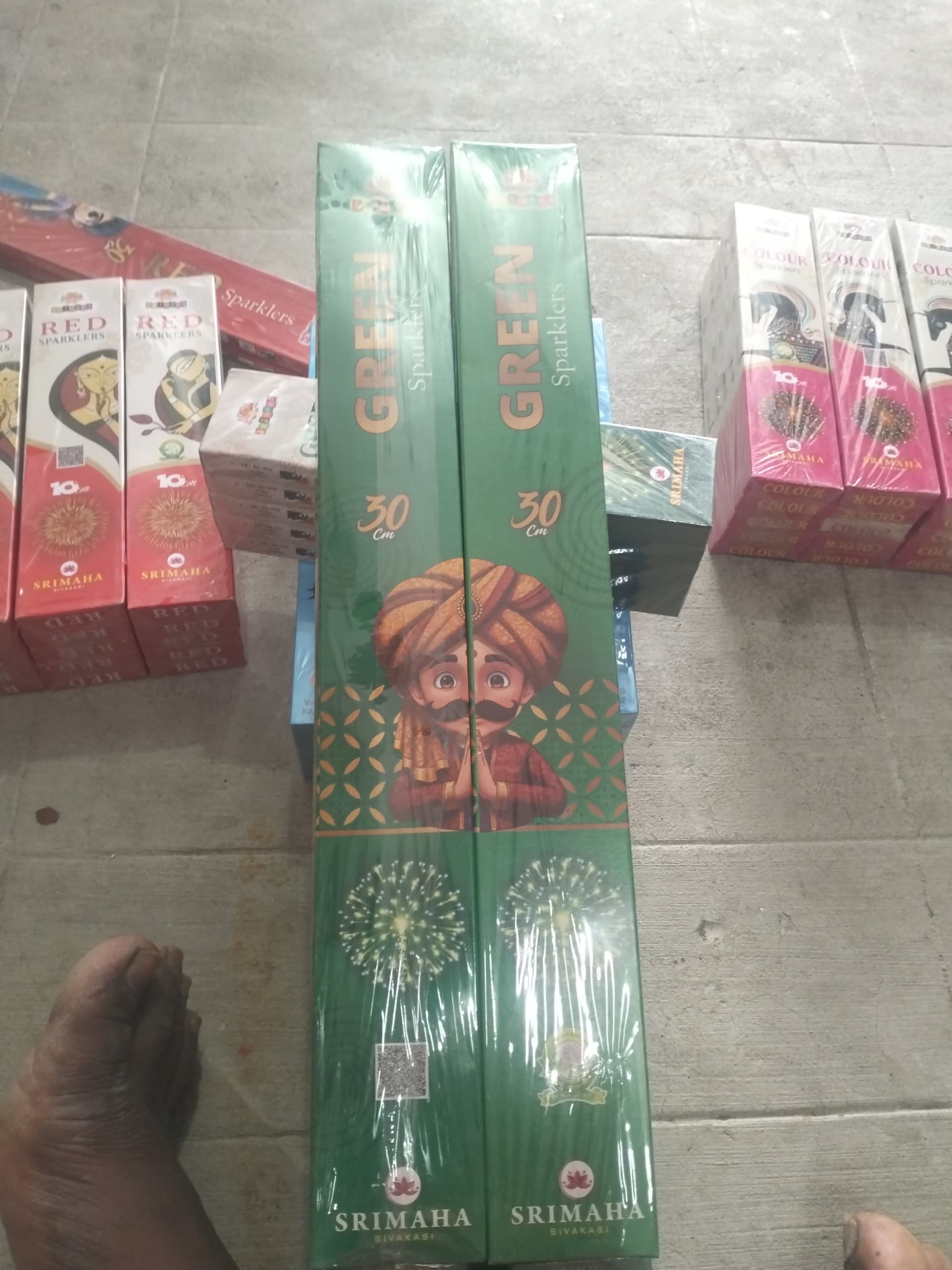 30 CM GREEN SPARKLERS