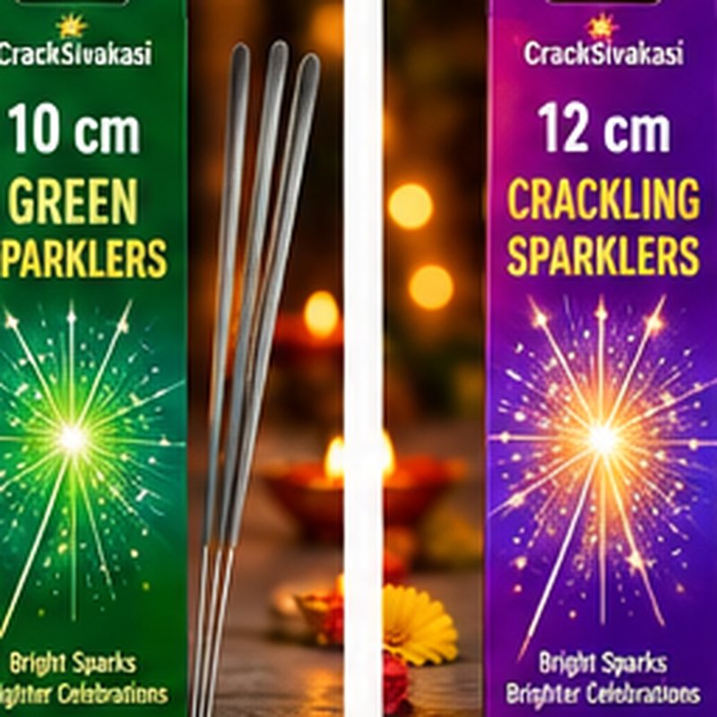 10CM Green Sparklers (10PCS)