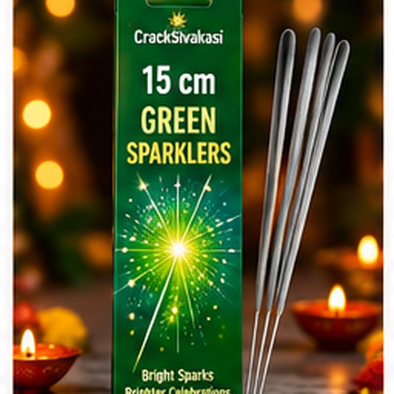 15CM Green Sparklers (10PCS)